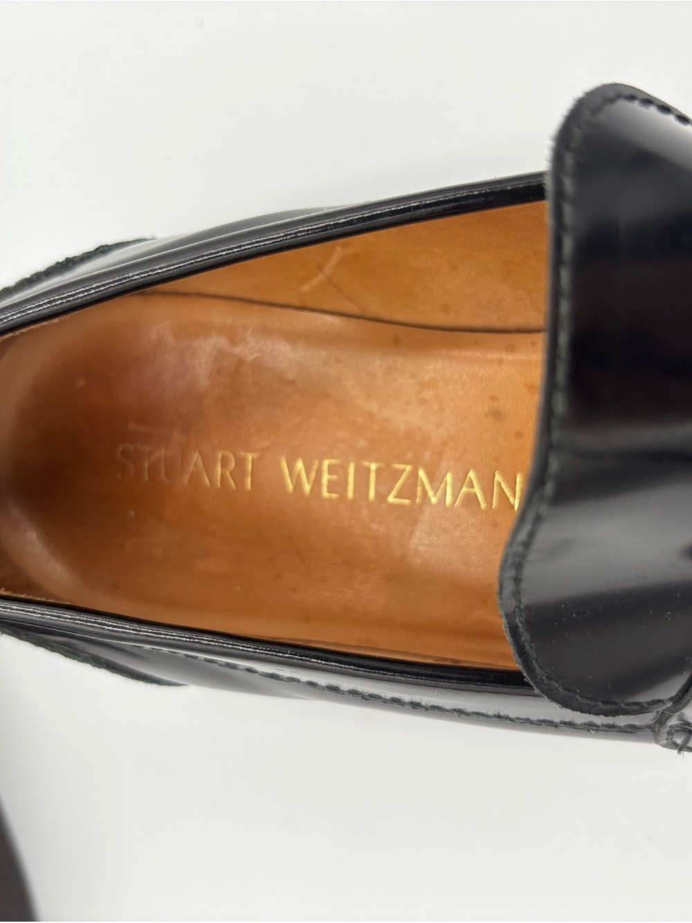 Stuart Weitzman Manila Tassel Loafer Sz 7.5 Made in Italy - Picture 7 of 11